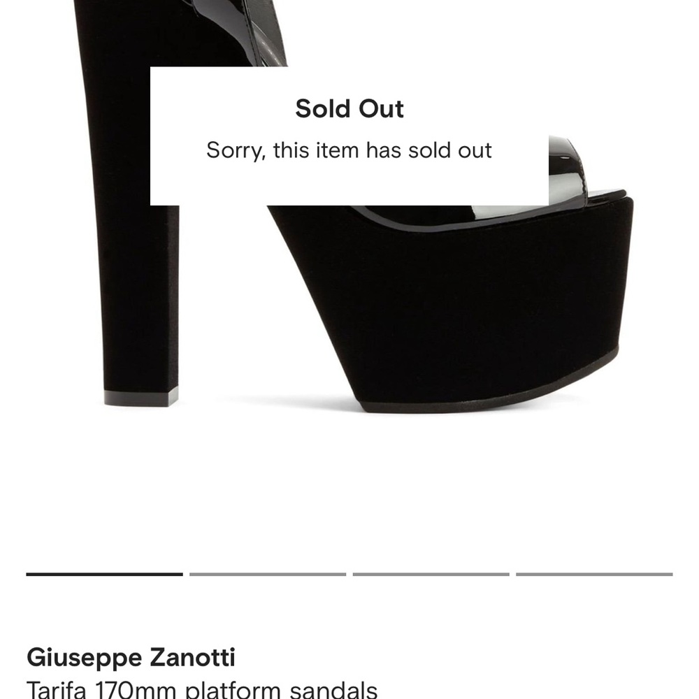 Giuseppe Zanotti Tarifa heels 170 mm